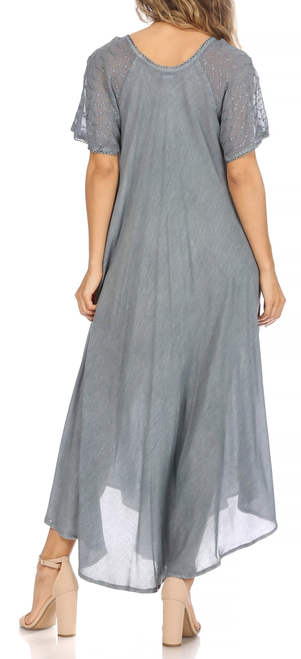 Egan Embroidered Caftan Dress & Cover-Up