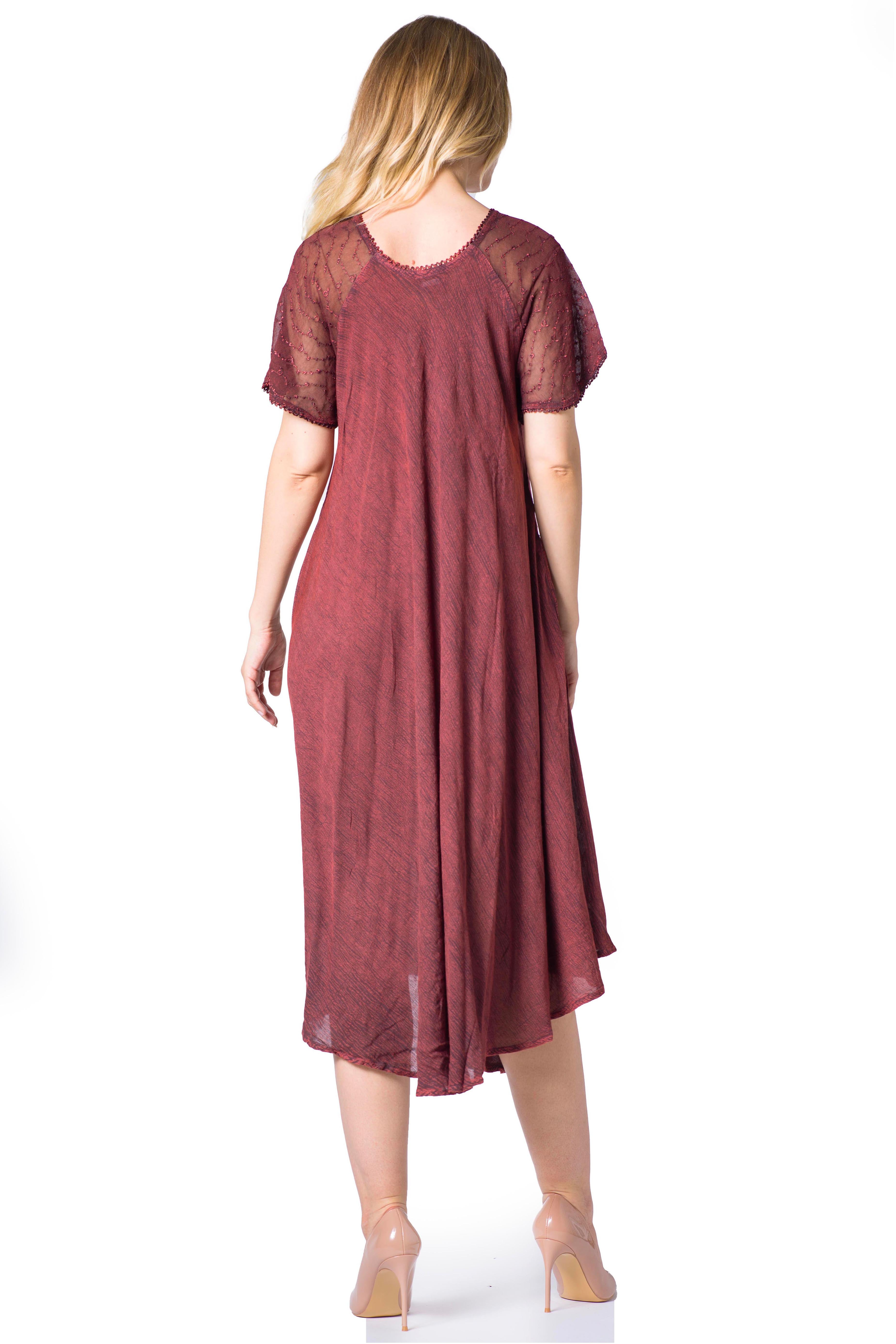 Egan Embroidered Caftan Dress & Cover-Up