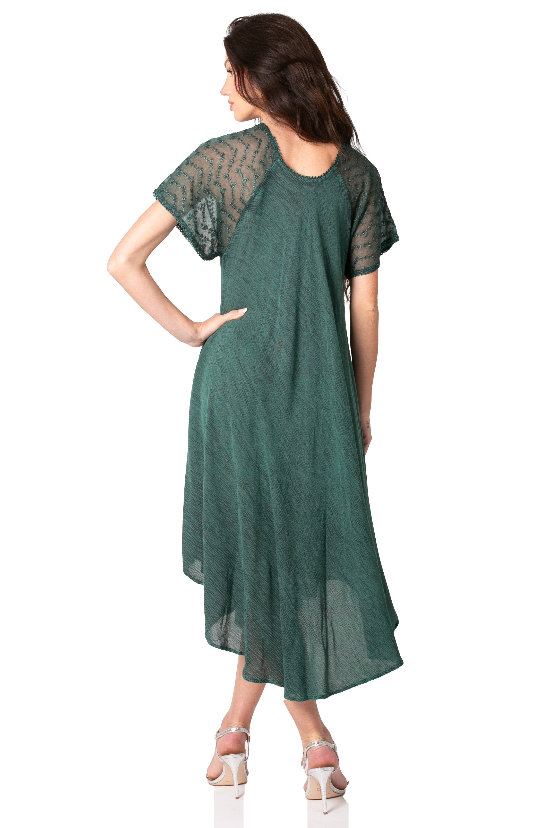 Egan Embroidered Caftan Dress & Cover-Up