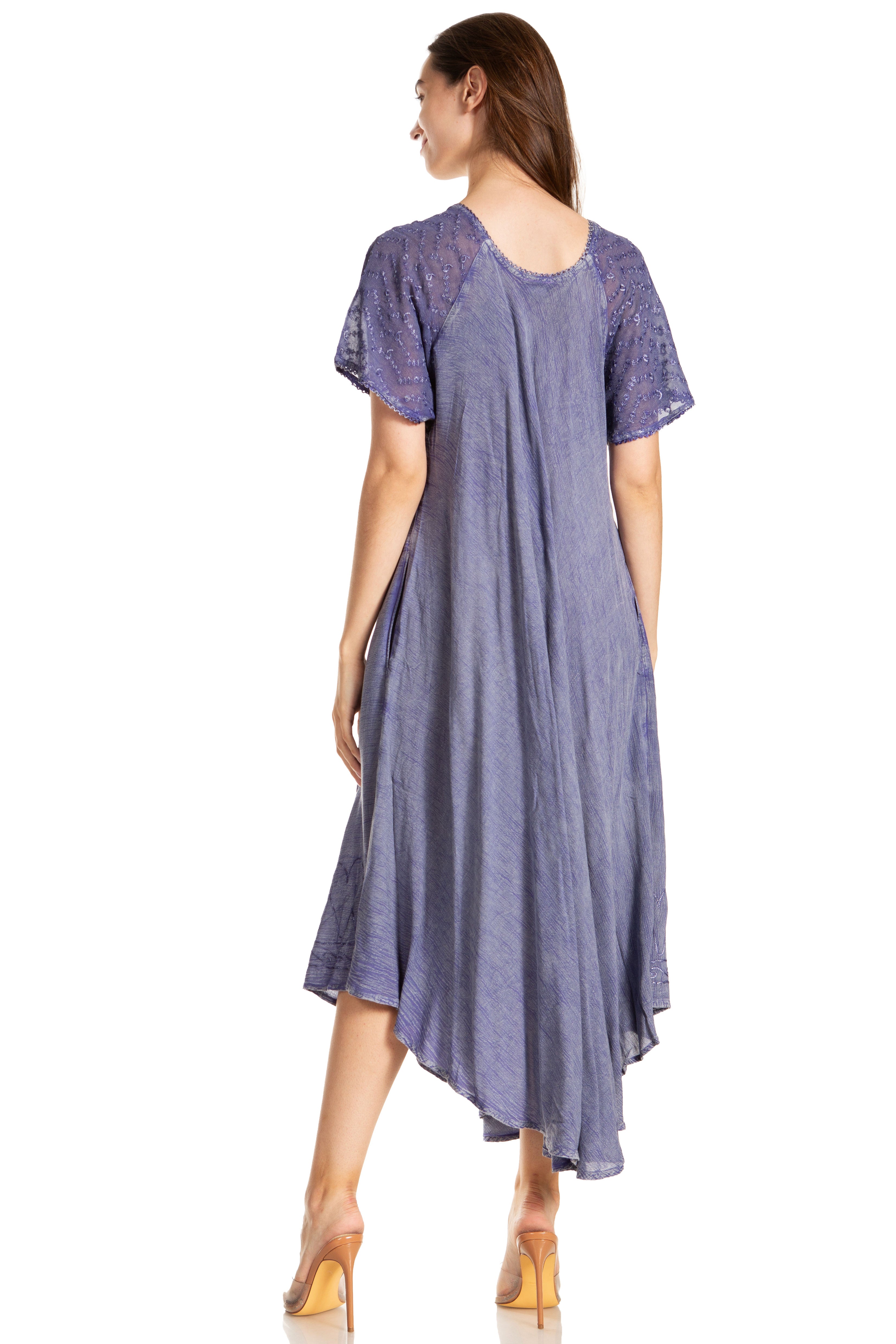 Egan Embroidered Caftan Dress & Cover-Up