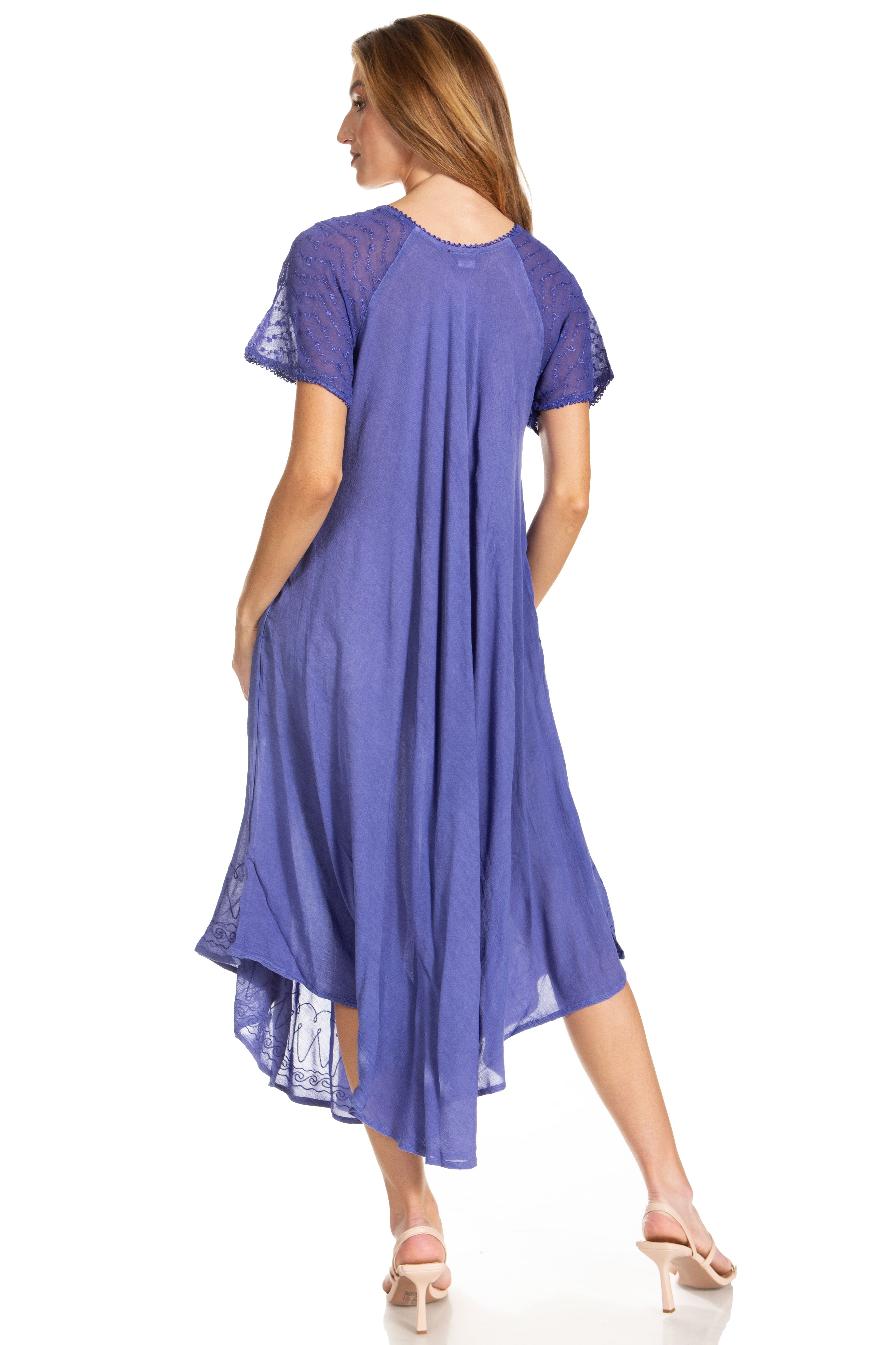 Egan Embroidered Caftan Dress & Cover-Up