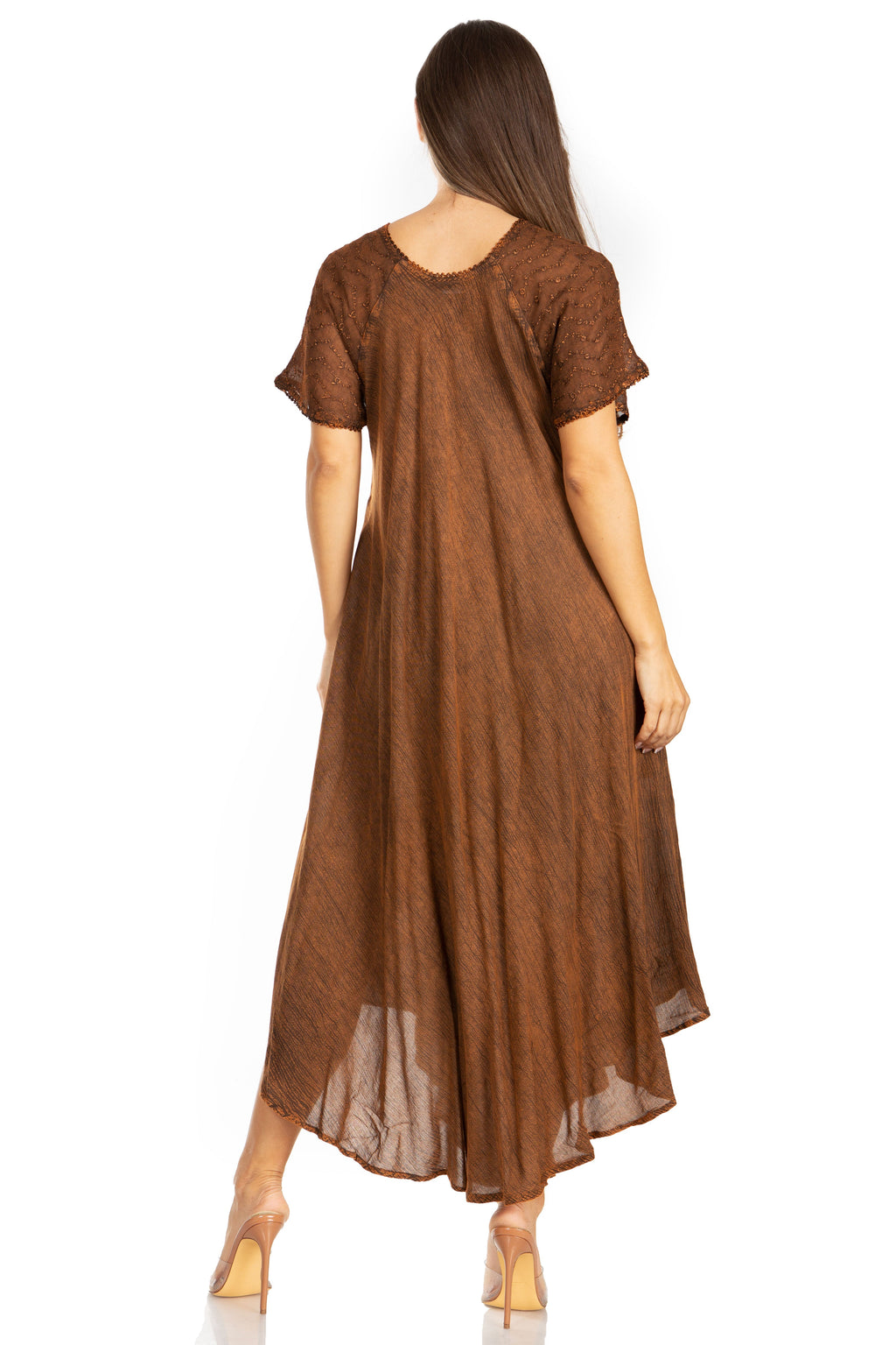 Egan Embroidered Caftan Dress & Cover-Up