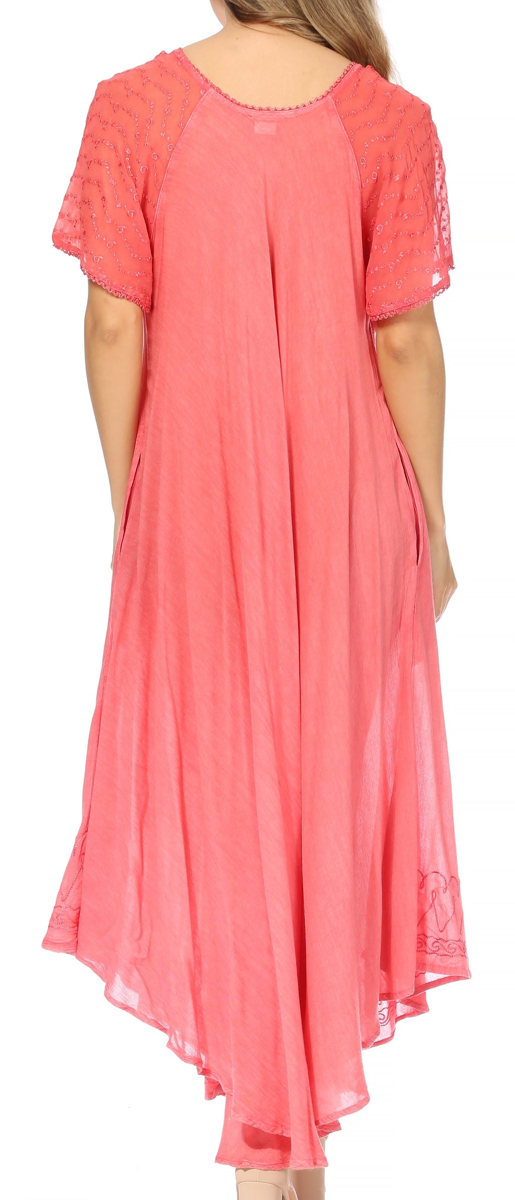 Egan Embroidered Caftan Dress & Cover-Up