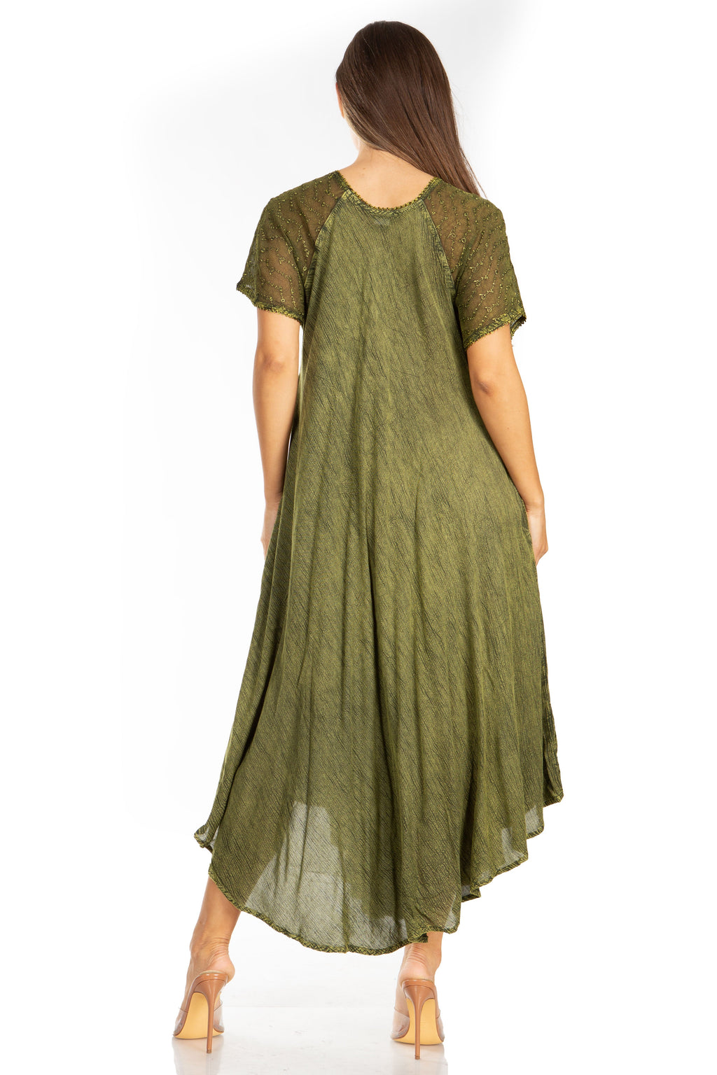 Egan Embroidered Caftan Dress & Cover-Up