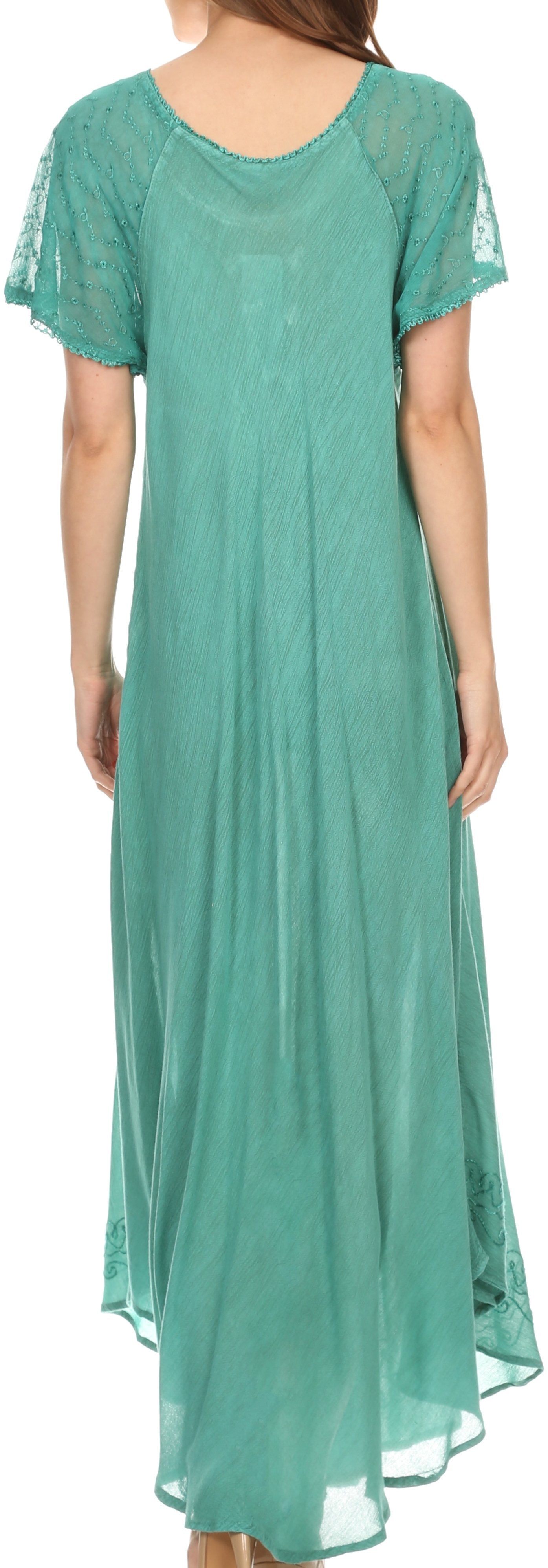 Egan Embroidered Caftan Dress & Cover-Up