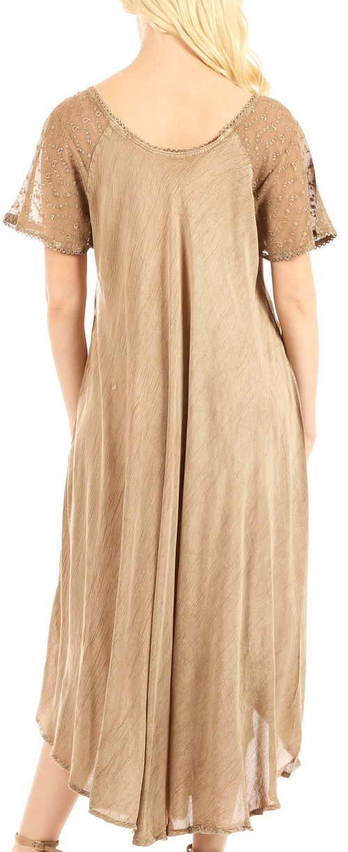Egan Embroidered Caftan Dress & Cover-Up