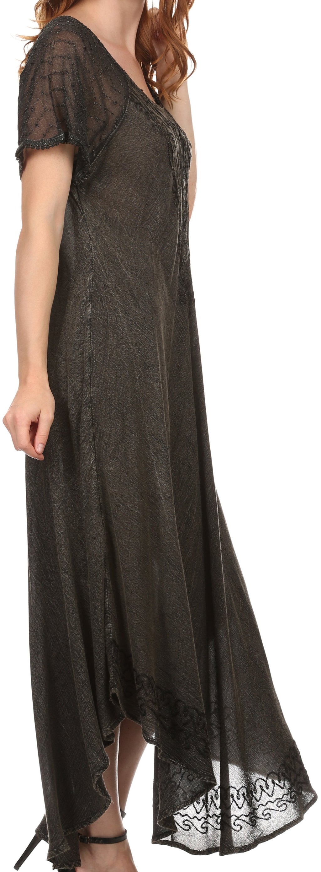Egan Embroidered Caftan Dress & Cover-Up