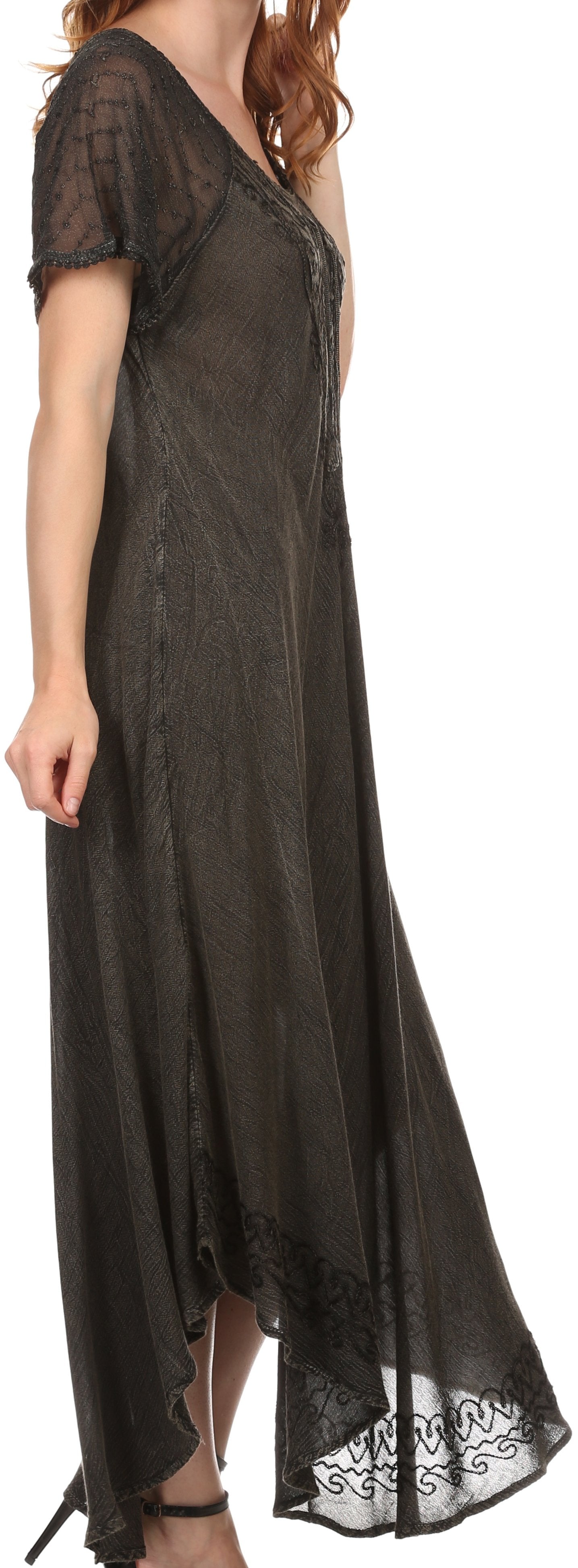 Egan Embroidered Caftan Dress & Cover-Up