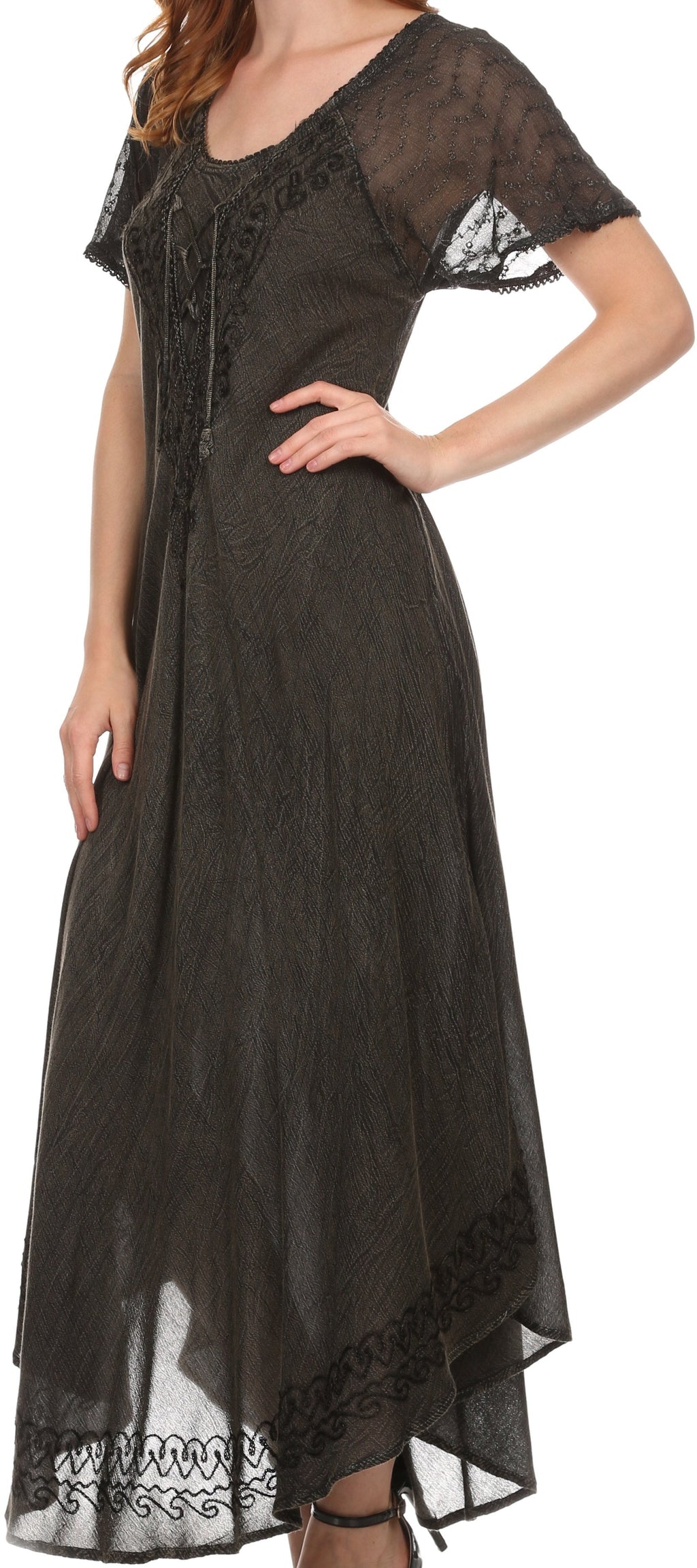 Egan Embroidered Caftan Dress & Cover-Up