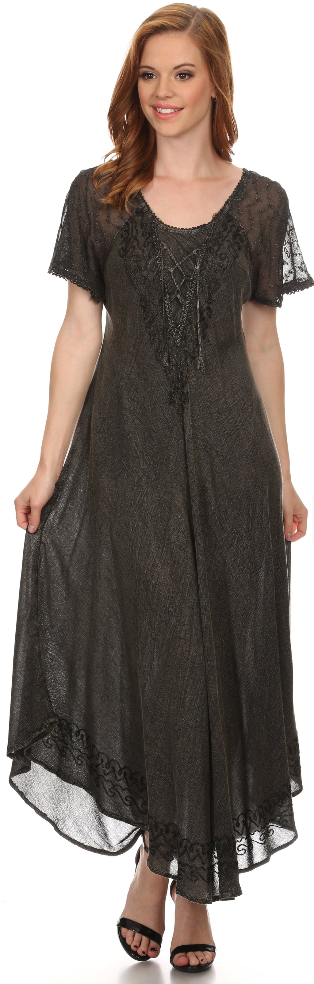 Egan Embroidered Caftan Dress & Cover-Up
