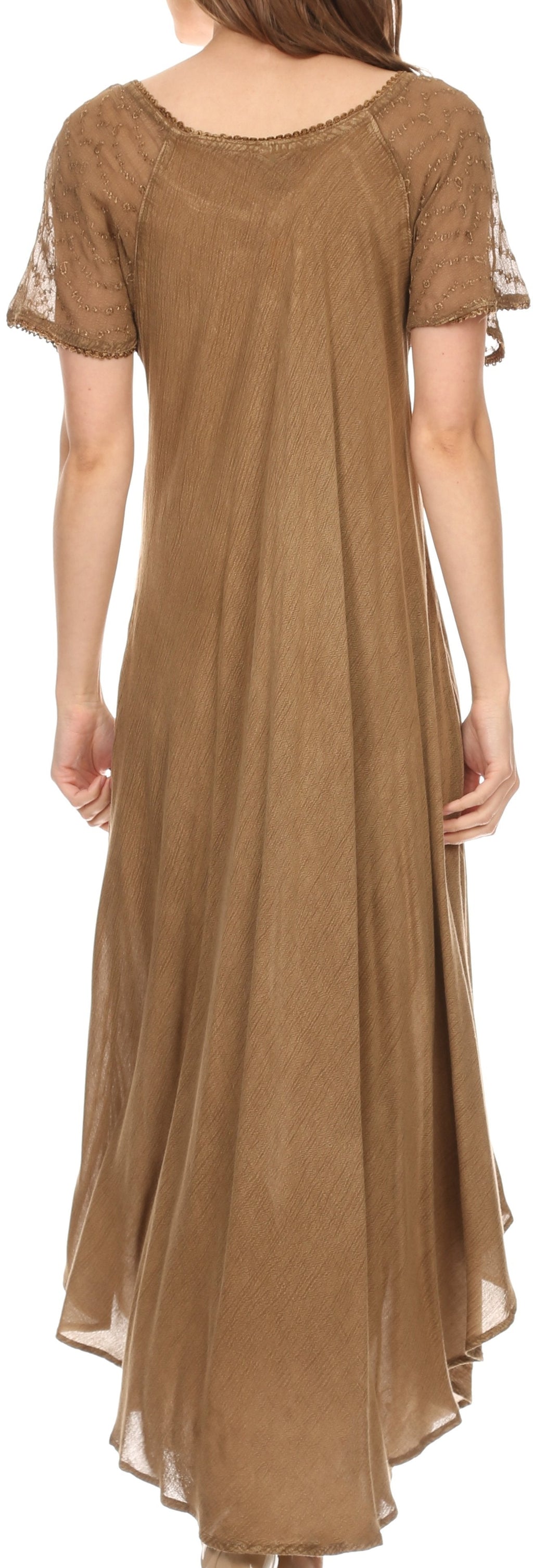Egan Embroidered Caftan Dress & Cover-Up