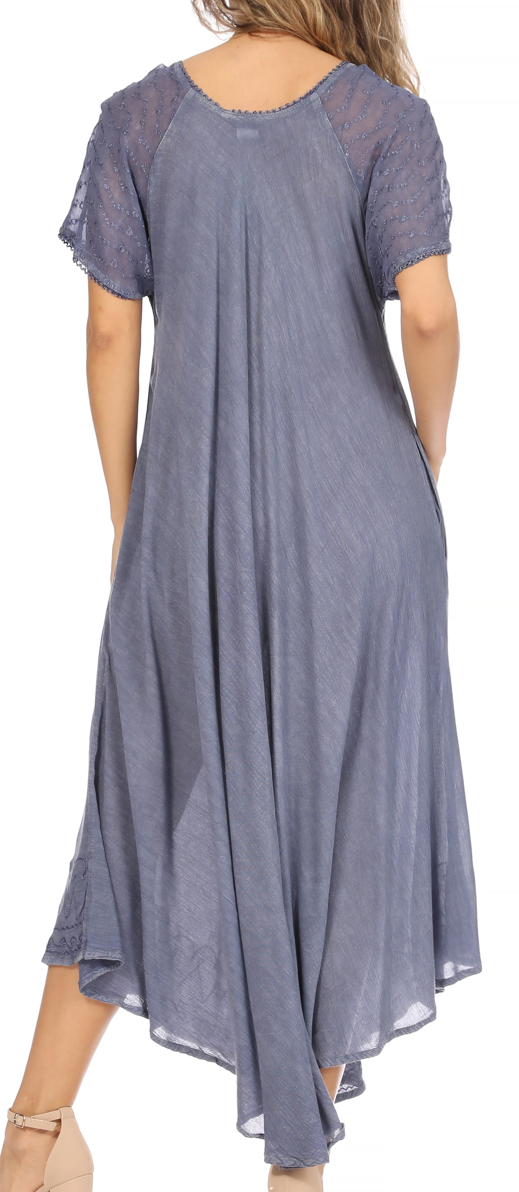 Egan Embroidered Caftan Dress & Cover-Up