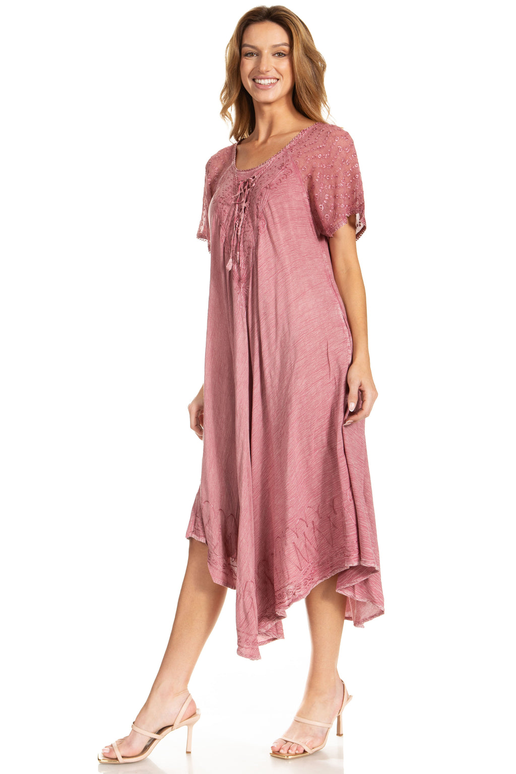 Egan Embroidered Caftan Dress & Cover-Up