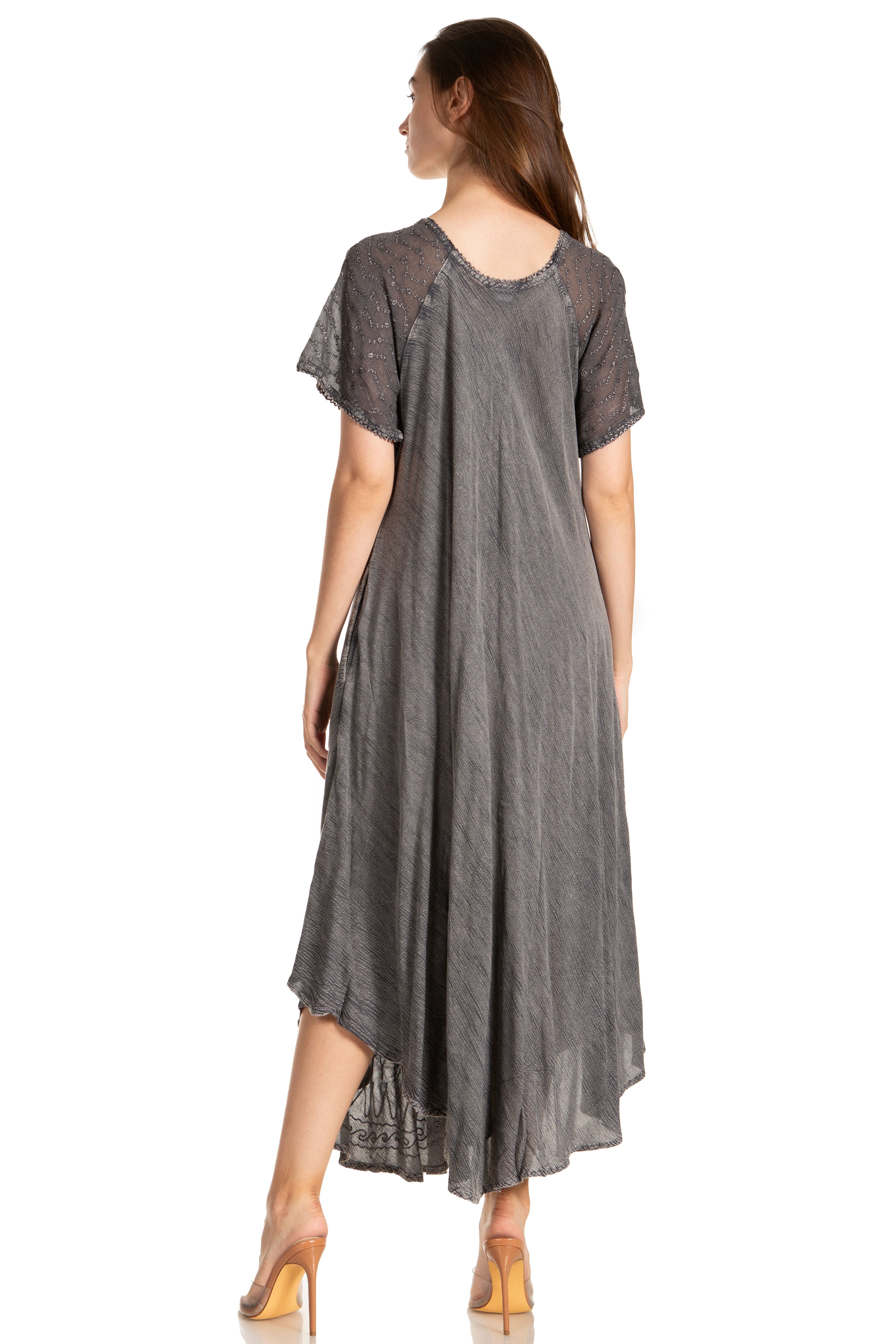 Egan Embroidered Caftan Dress & Cover-Up