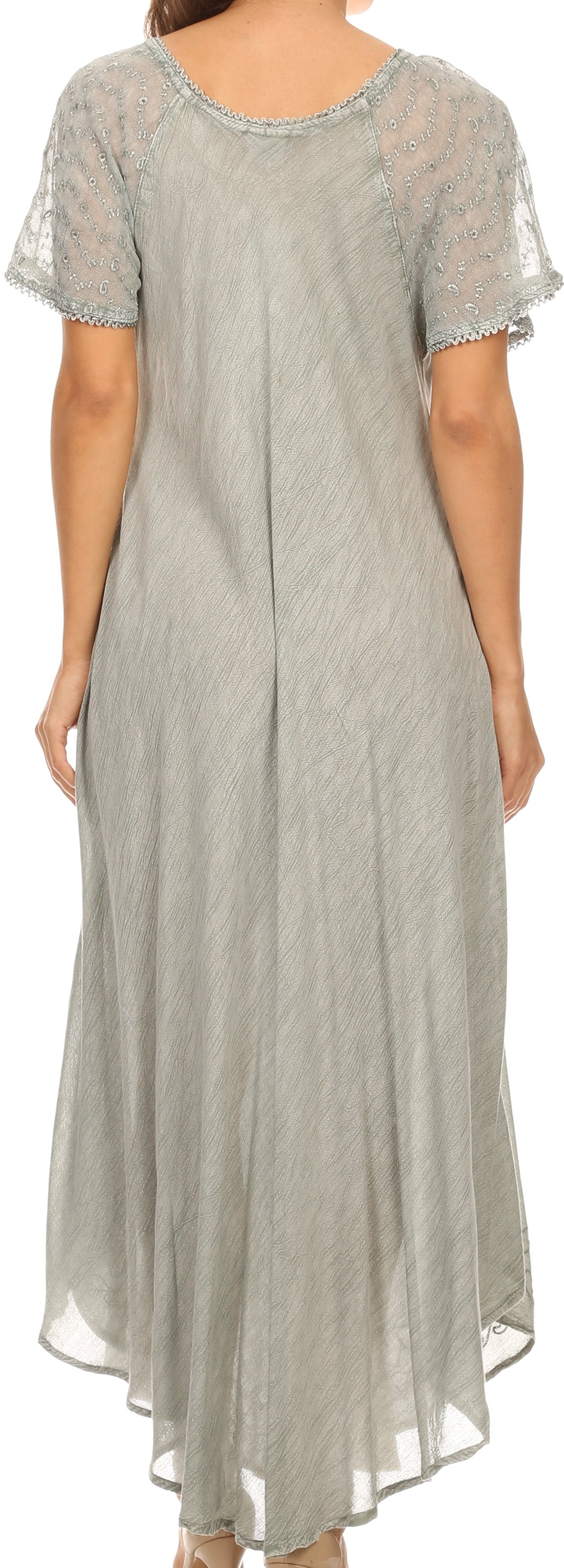 Egan Embroidered Caftan Dress & Cover-Up