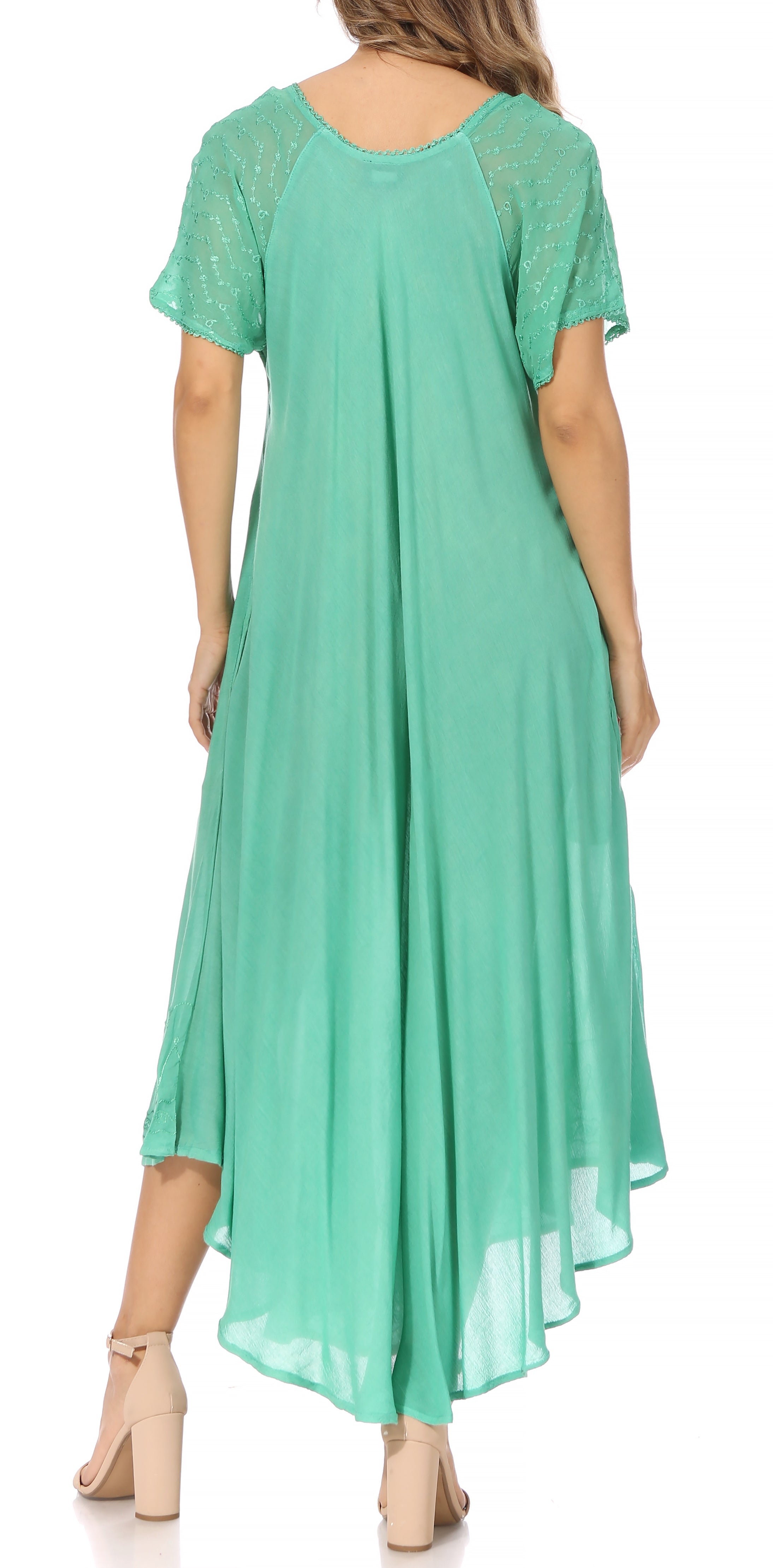 Egan Embroidered Caftan Dress & Cover-Up