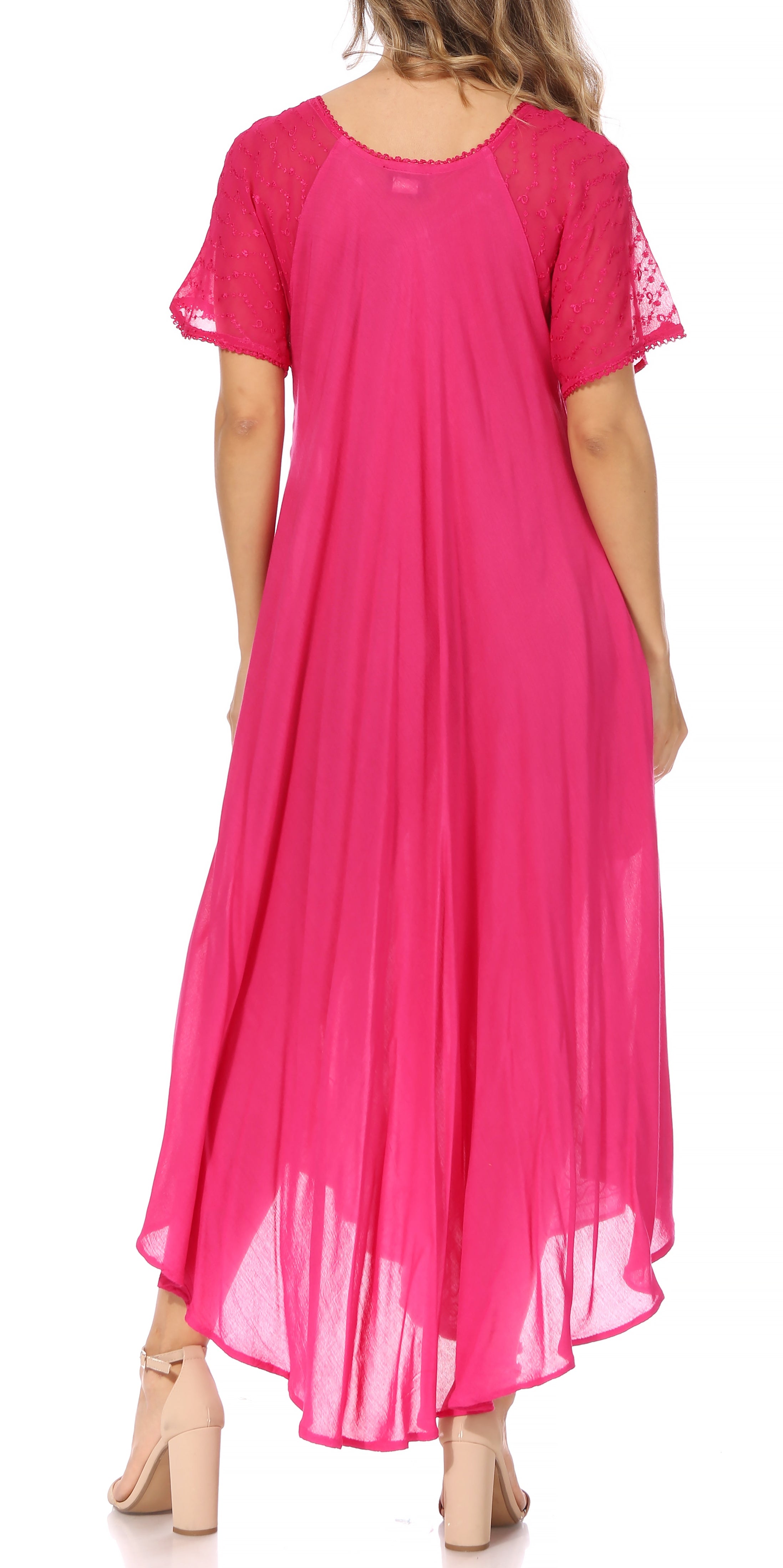 Egan Embroidered Caftan Dress & Cover-Up