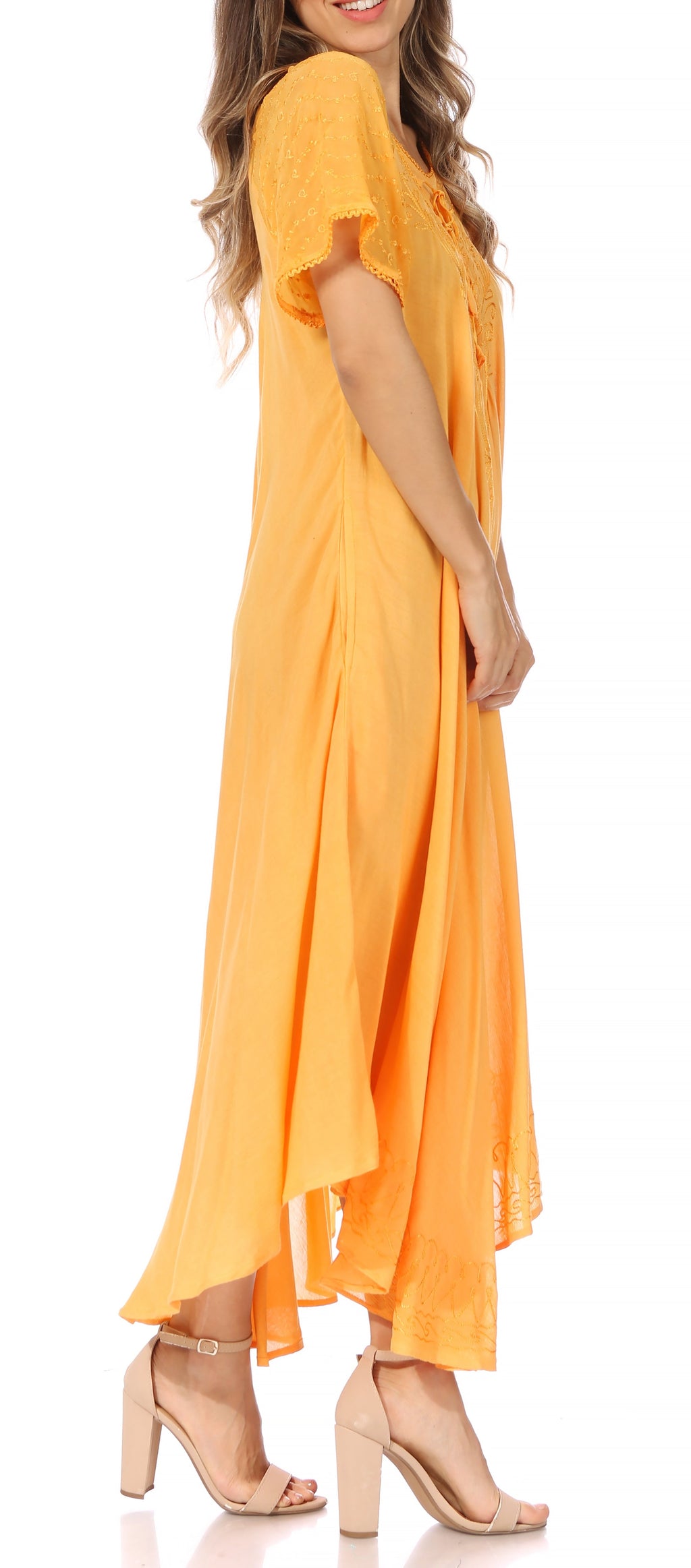 Egan Embroidered Caftan Dress & Cover-Up