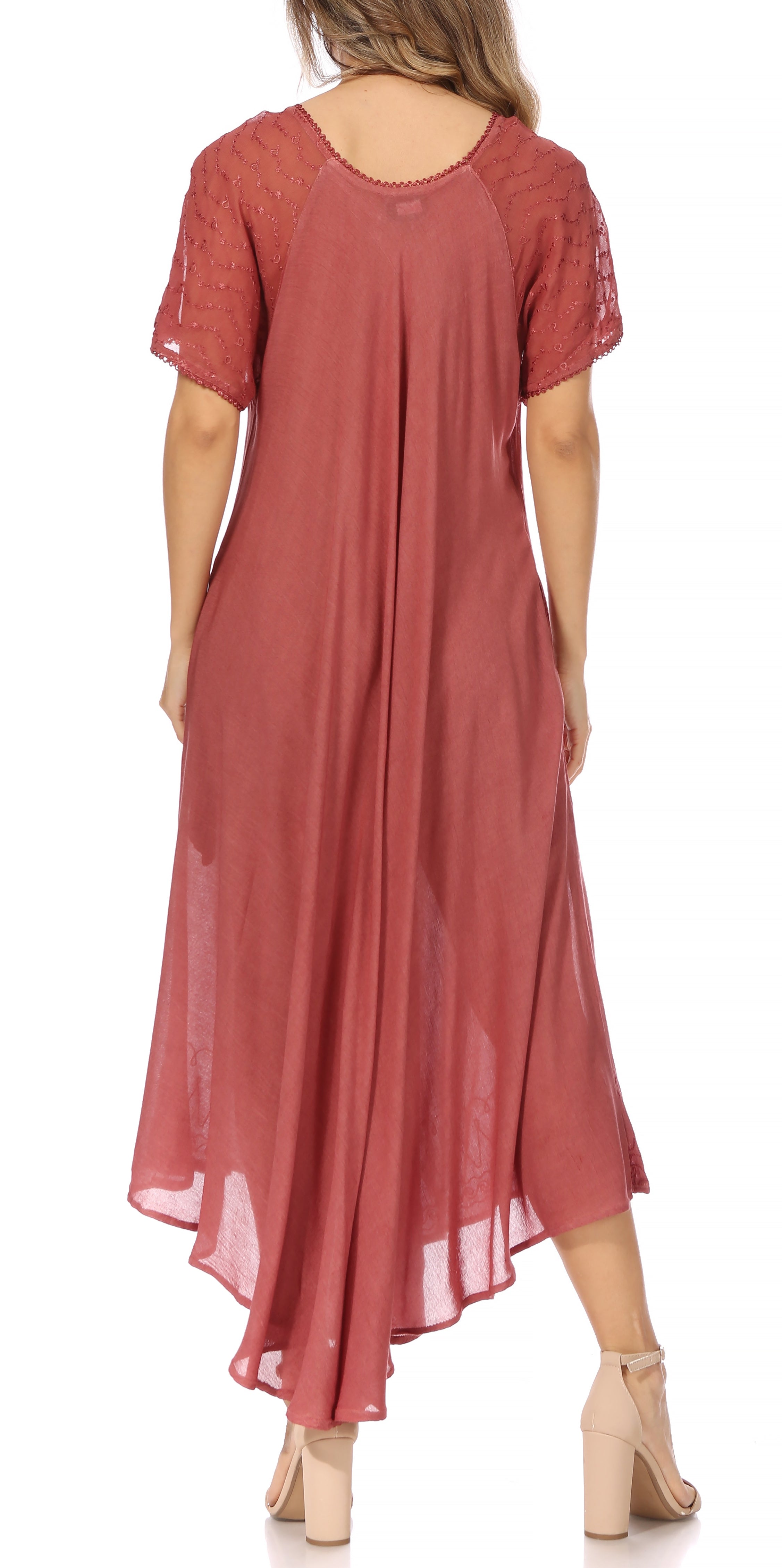 Egan Embroidered Caftan Dress & Cover-Up