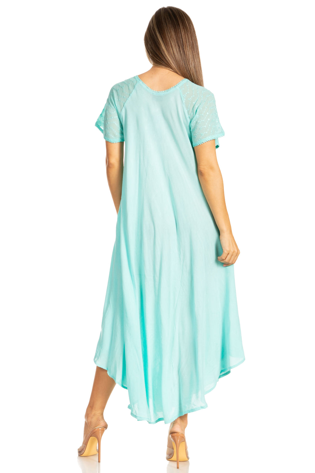 Egan Embroidered Caftan Dress & Cover-Up