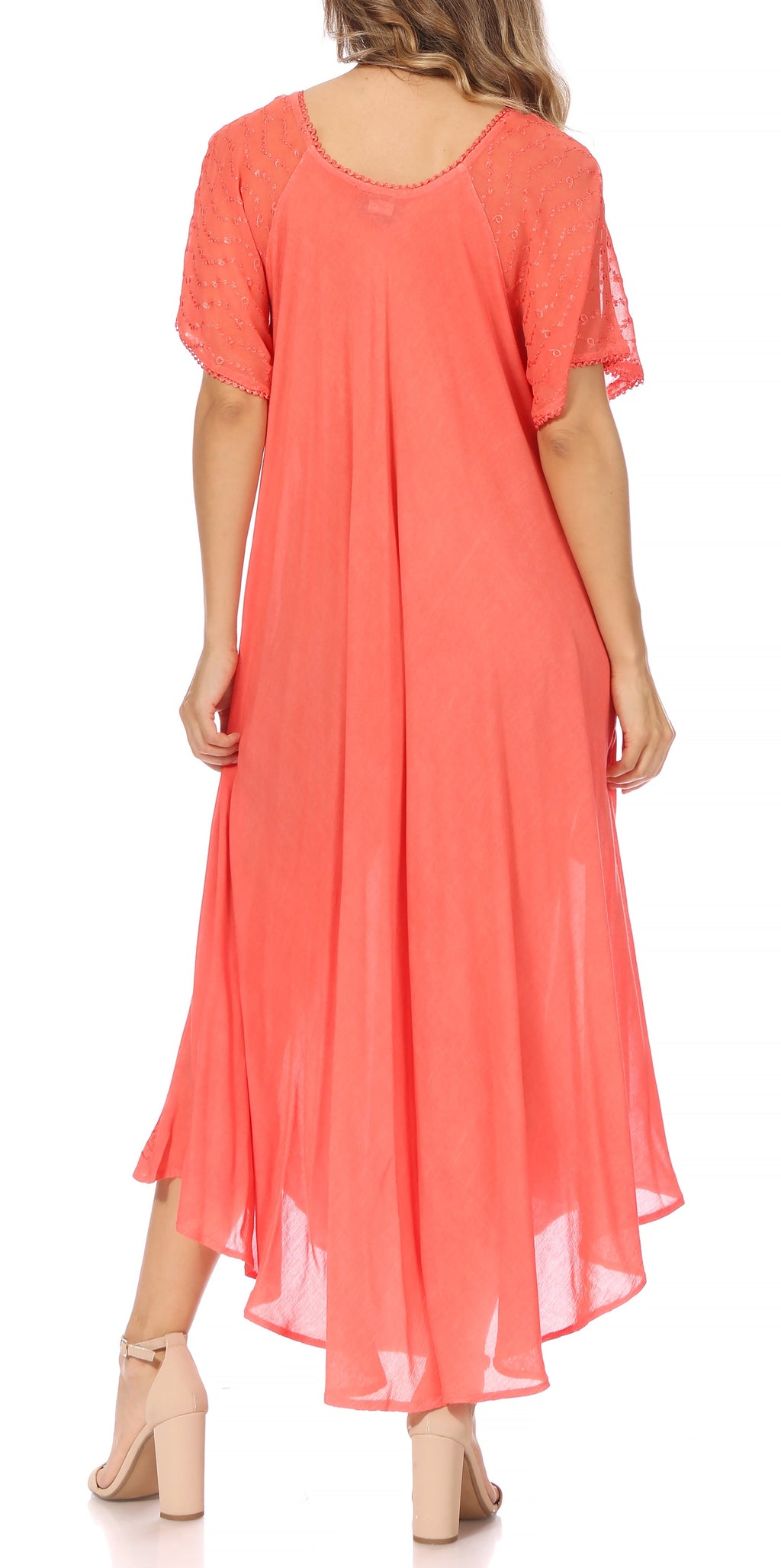 Egan Embroidered Caftan Dress & Cover-Up