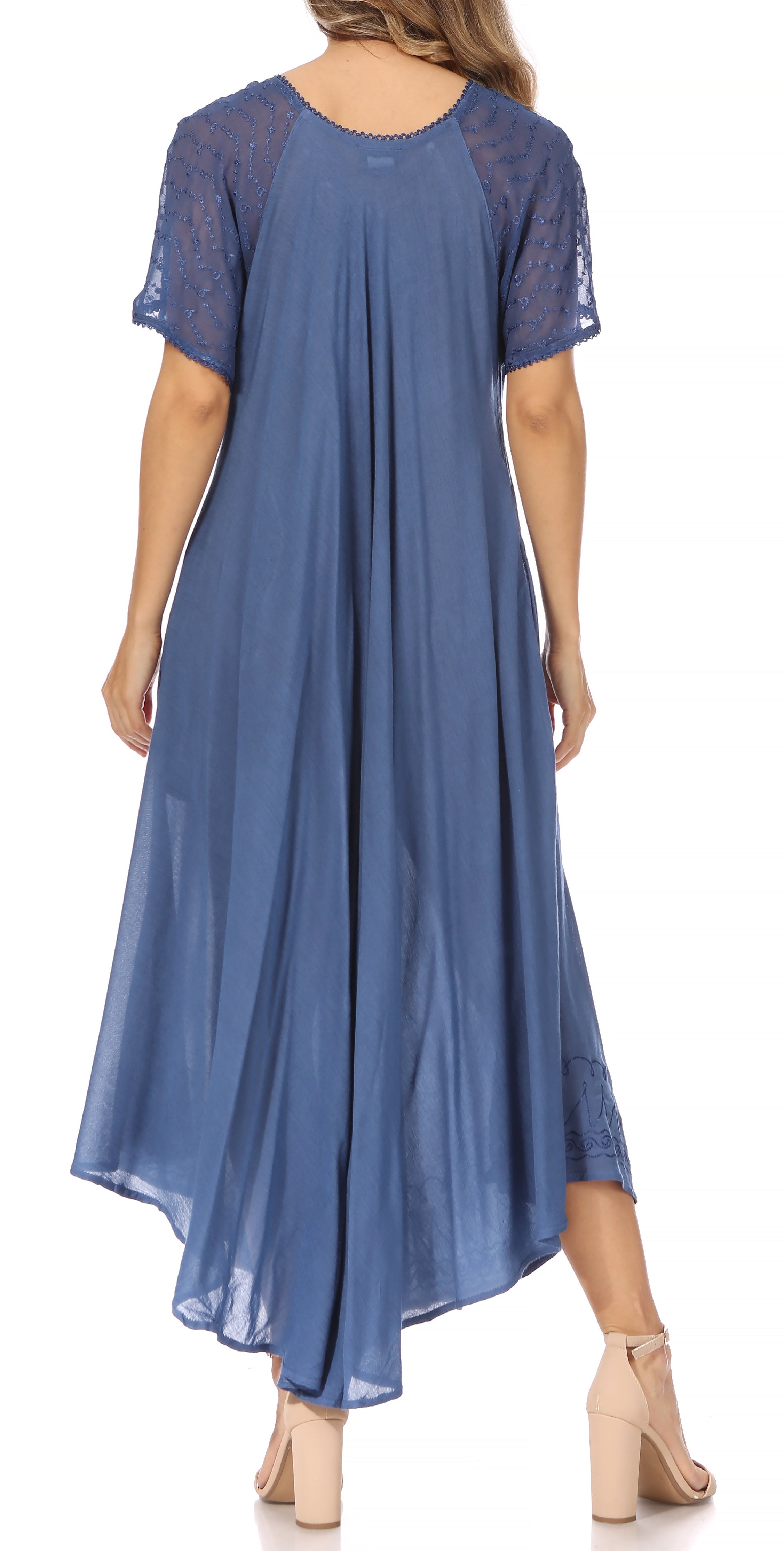 Egan Embroidered Caftan Dress & Cover-Up
