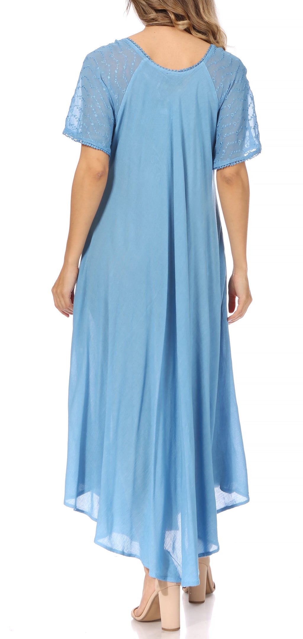Egan Embroidered Caftan Dress & Cover-Up