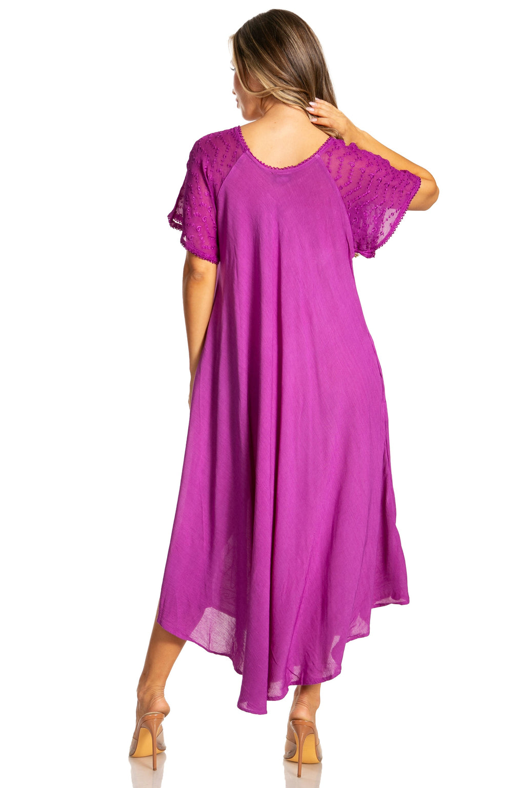 Egan Embroidered Caftan Dress & Cover-Up
