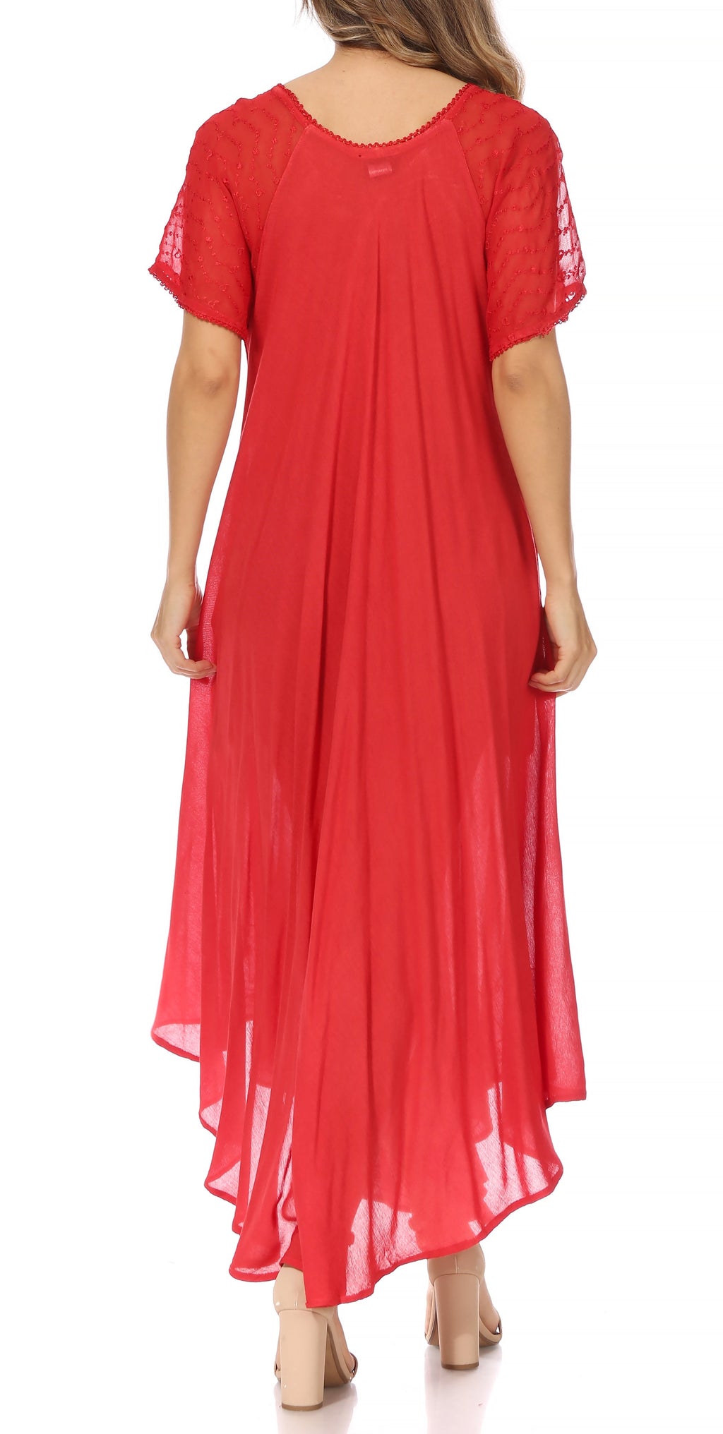 Egan Embroidered Caftan Dress & Cover-Up