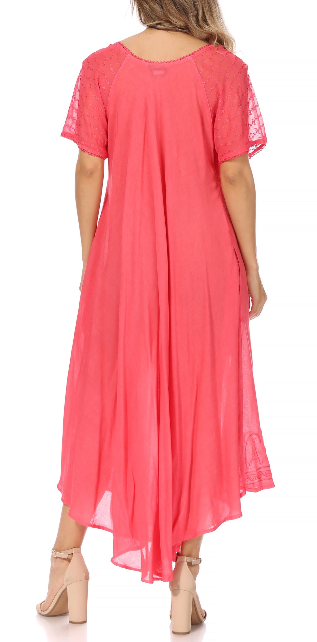 Egan Embroidered Caftan Dress & Cover-Up