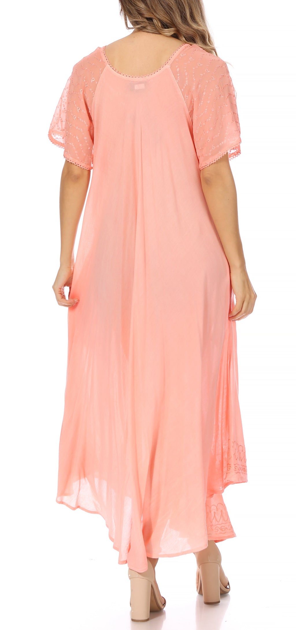 Egan Embroidered Caftan Dress & Cover-Up