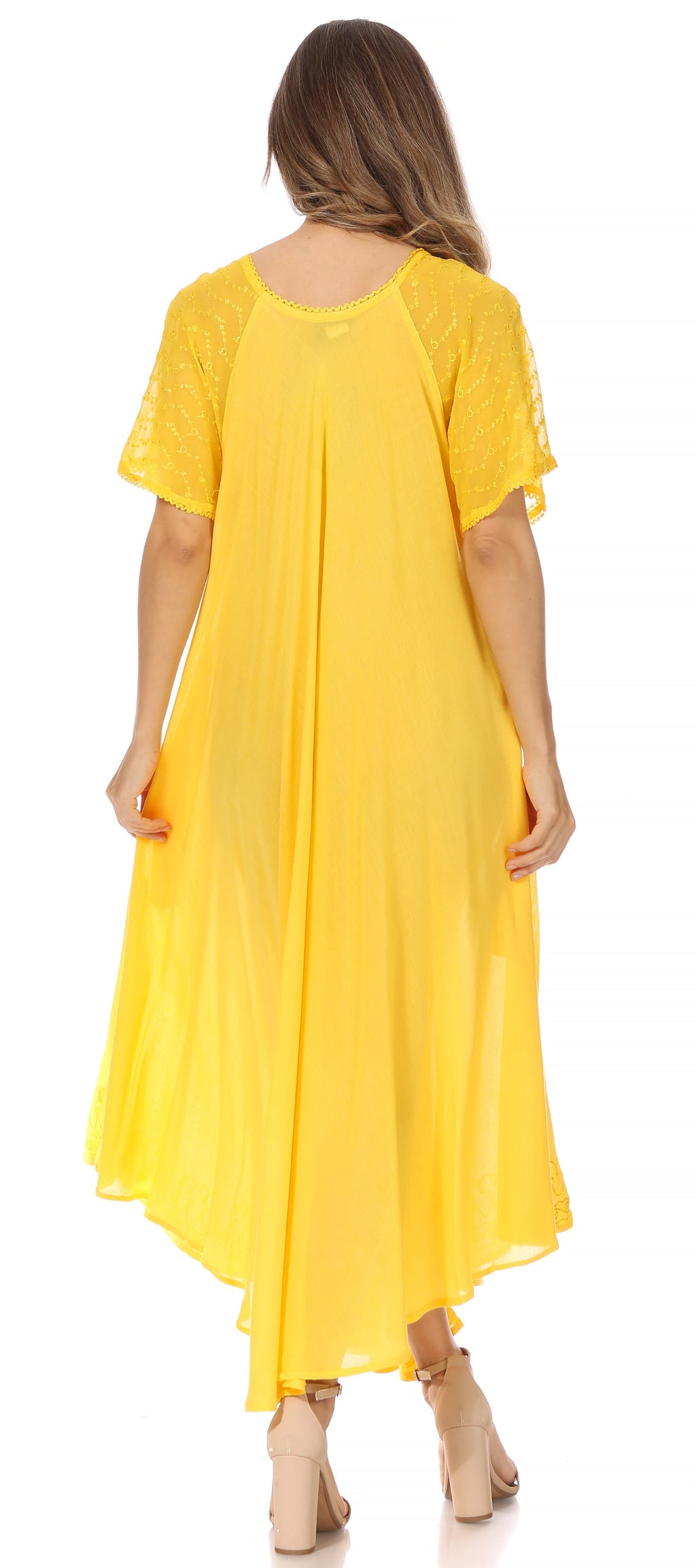 Egan Embroidered Caftan Dress & Cover-Up